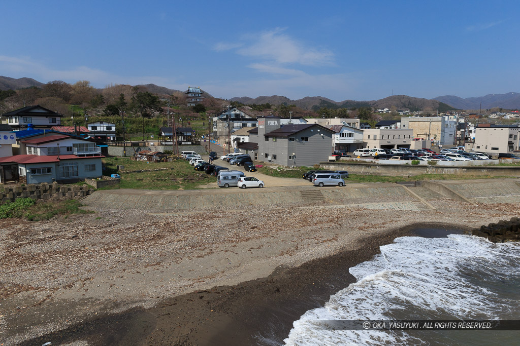 松前城遠景