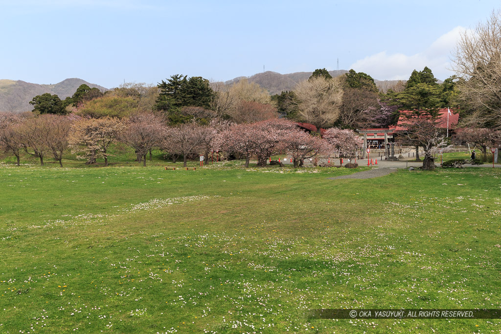 松前城の本丸御殿跡