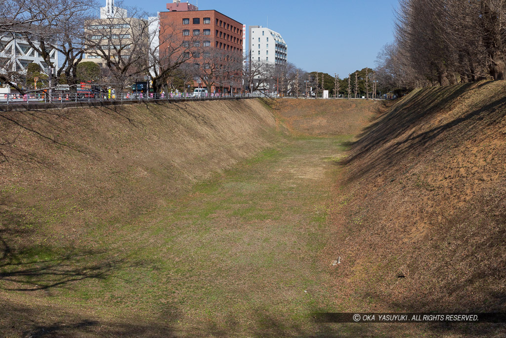 水戸城三の丸空堀跡