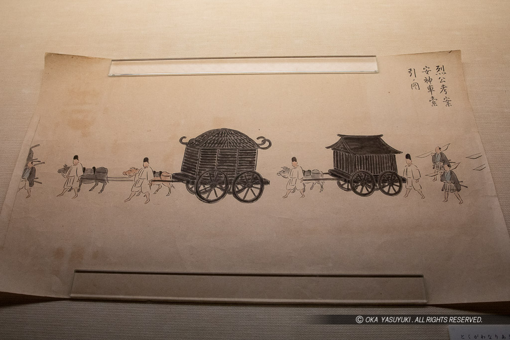 徳川斉昭考案の安神車設計図（模写）