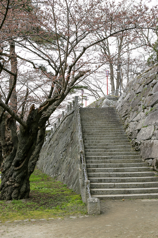 本丸南側の石段