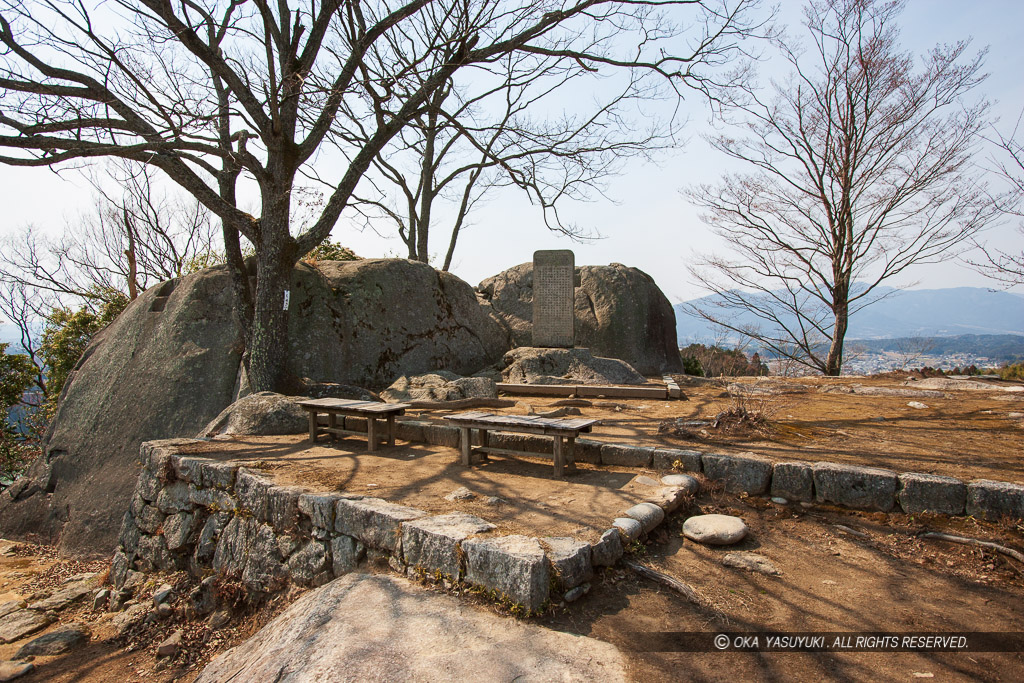 苗木城天守台・展望台建設前