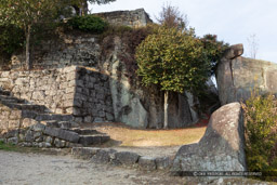馬洗岩付近・左が本丸石垣|高解像度画像サイズ:5769 x 3846 pixels|写真番号:5D4A7168|撮影:Canon EOS 5D Mark IV