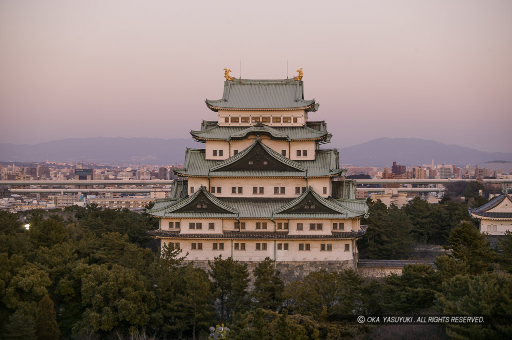 名古屋城天守の残照