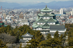 名城病院12階・喫茶フォレストからの眺望｜高解像度画像サイズ：4001 x 2662 pixels｜写真番号：100-2300S53B｜撮影：Canon EOS-1DS