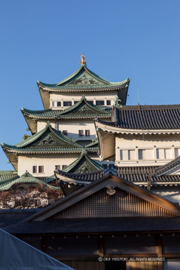 名古屋城大天守・小天守｜高解像度画像サイズ：4480 x 6720 pixels｜写真番号：5D4A2257｜撮影：Canon EOS 5D Mark IV