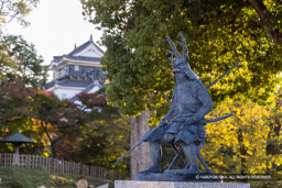 本多平八郎忠勝銅像 | 高解像度画像サイズ:8072 x 5384 pixels | 写真番号:344A4363 | 撮影:Canon EOS R5