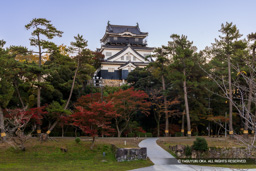 坂谷門（伊賀川）から岡崎城天守 | 高解像度画像サイズ：8189 x 5462 pixels | 写真番号：344A4437 | 撮影：Canon EOS R5