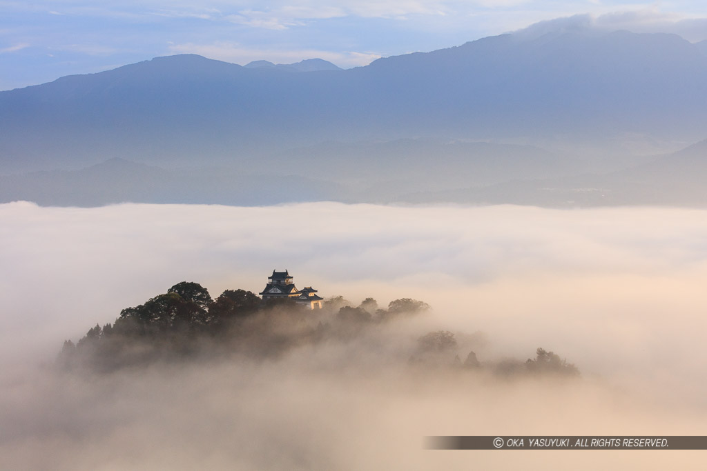 越前大野城の雲海写真