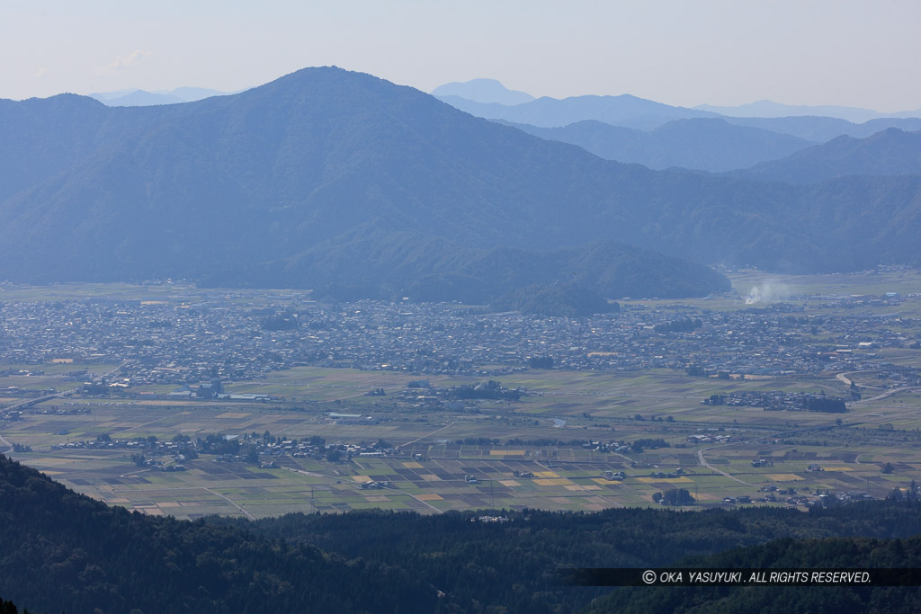 銚子ヶ口展望広場から遠景