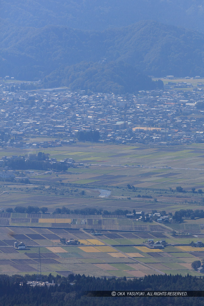 銚子ヶ口展望広場から遠景