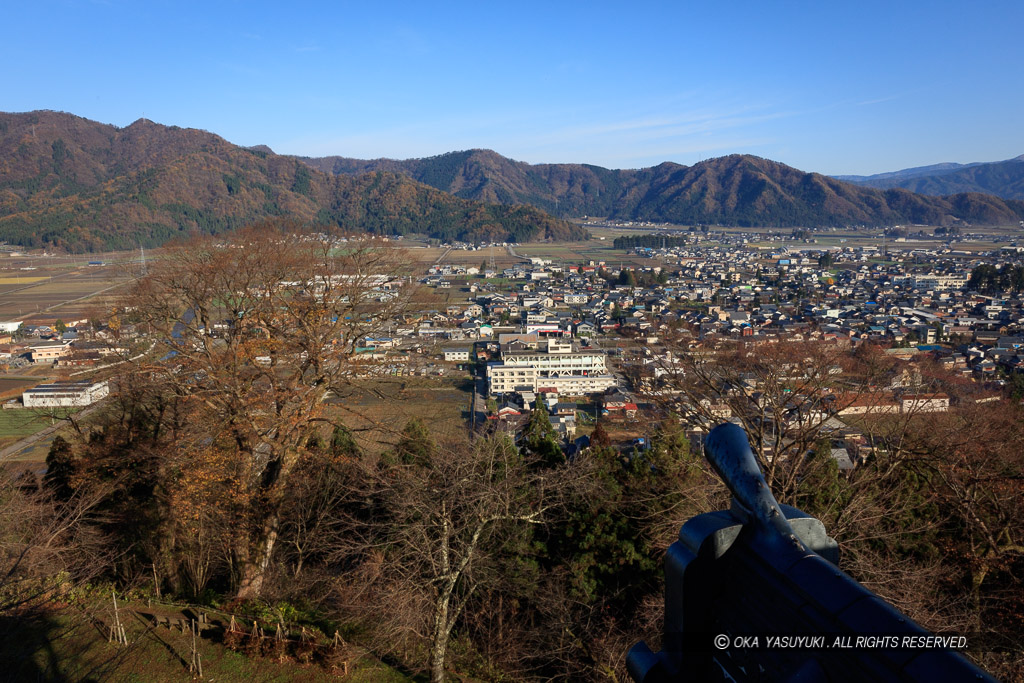 天守より北を望む