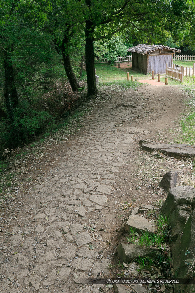 馬場から馬場曲輪への通路