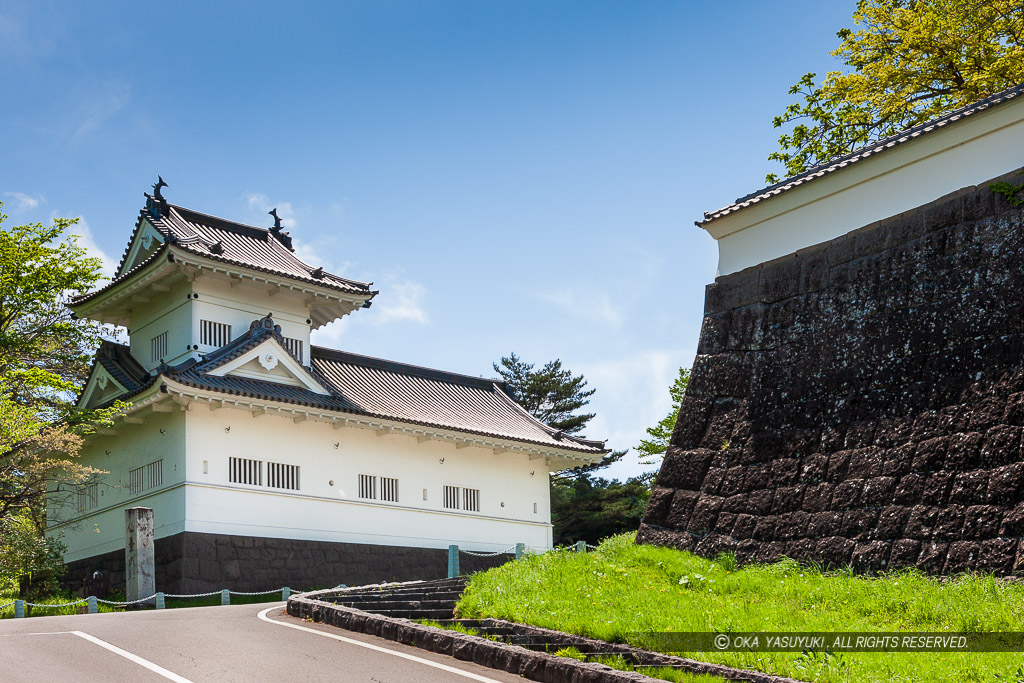 仙台城大手門跡と脇櫓