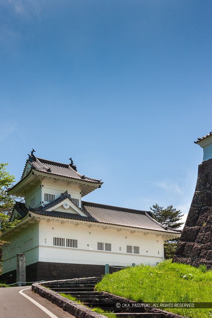 仙台城大手門跡と脇櫓