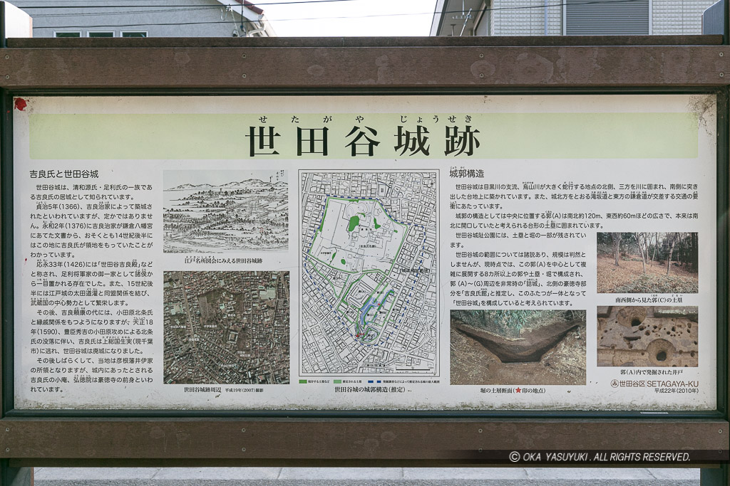 世田谷城跡遺構解説