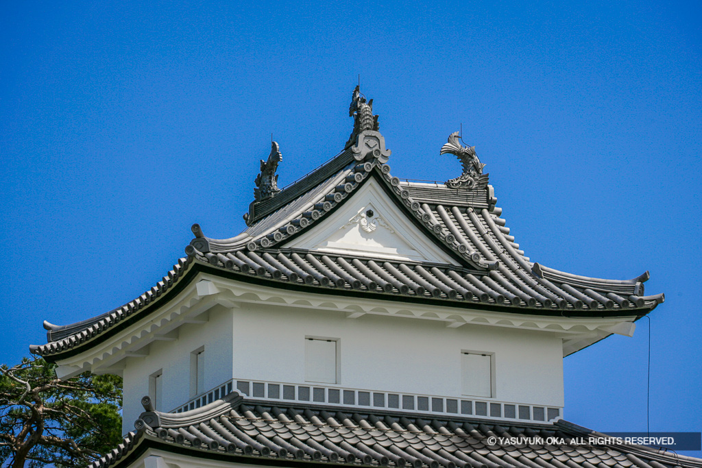 三匹の鯱・新発田城三階櫓