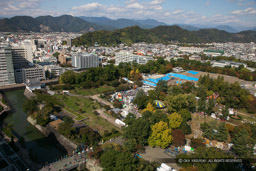 静岡県庁別館21階の展望ロビーから｜高解像度画像サイズ：3360 x 2240 pixels｜写真番号：5D4A2034｜撮影：Canon EOS 5D Mark IV