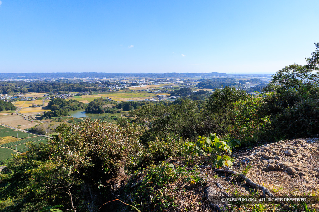 御前曲輪から北