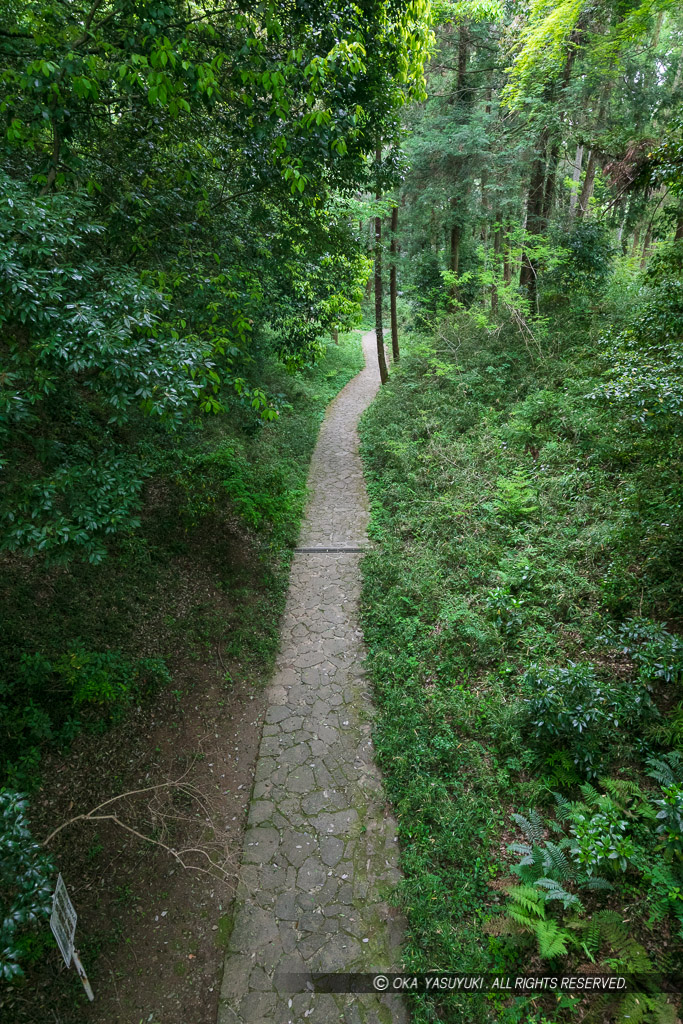 本丸と中の丸の間の堀