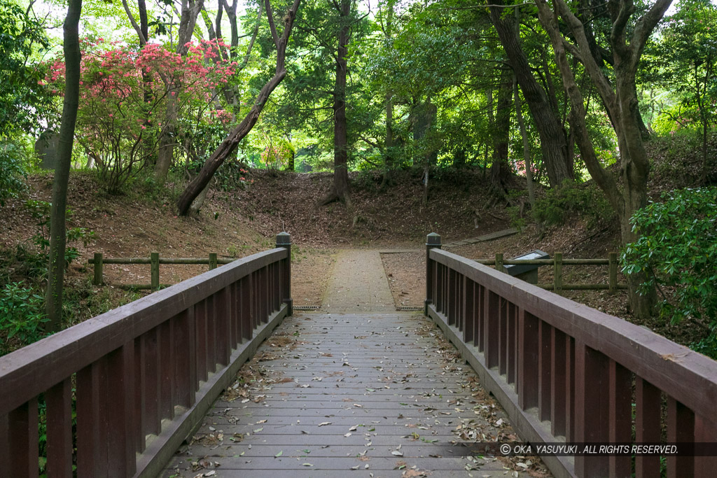 滝山城の引橋