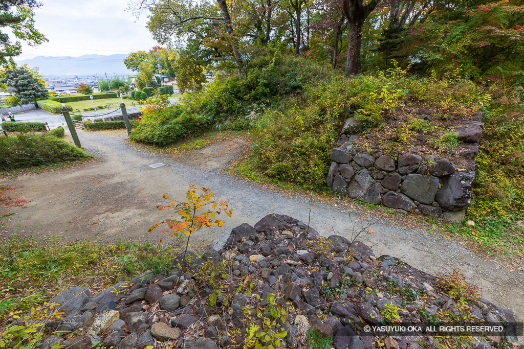 西曲輪北側枡形虎口