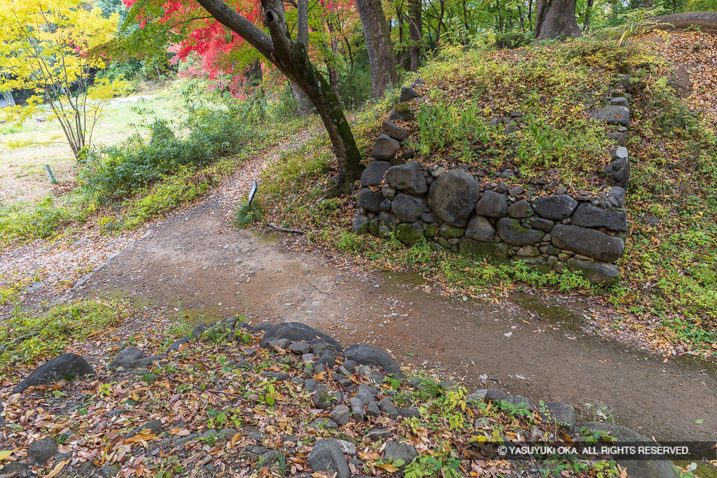 西曲輪北側枡形虎口