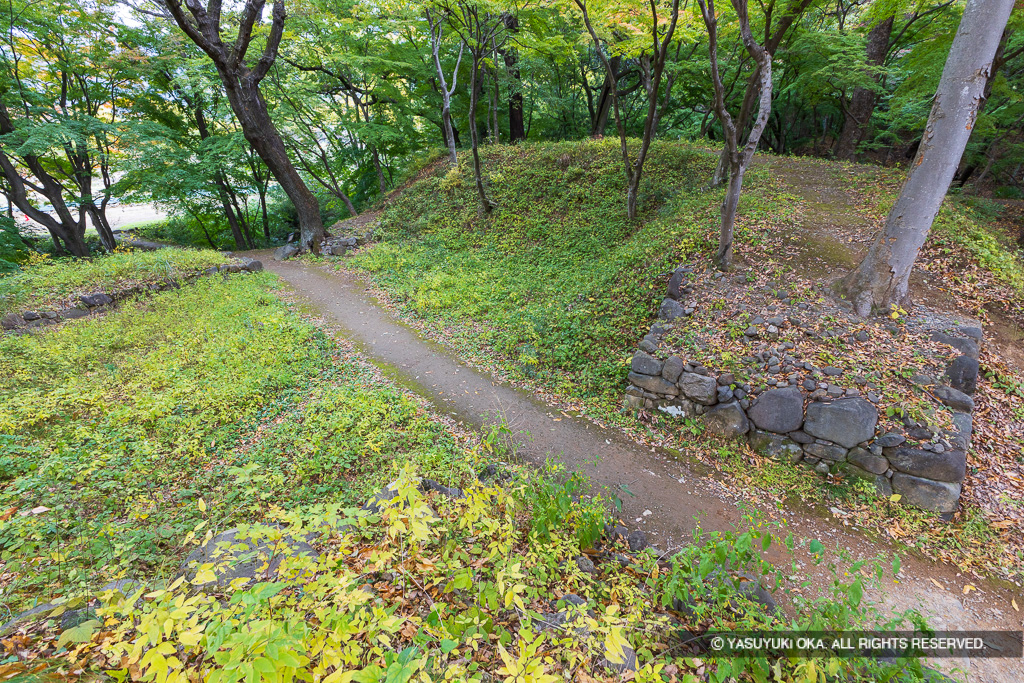 西曲輪北側枡形虎口