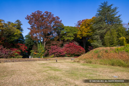 土塁・大手外曲輪・大手門東史跡公園 | 高解像度画像サイズ：8192 x 5464 pixels | 写真番号：6F1A4782 | 撮影：Canon EOS R5m2