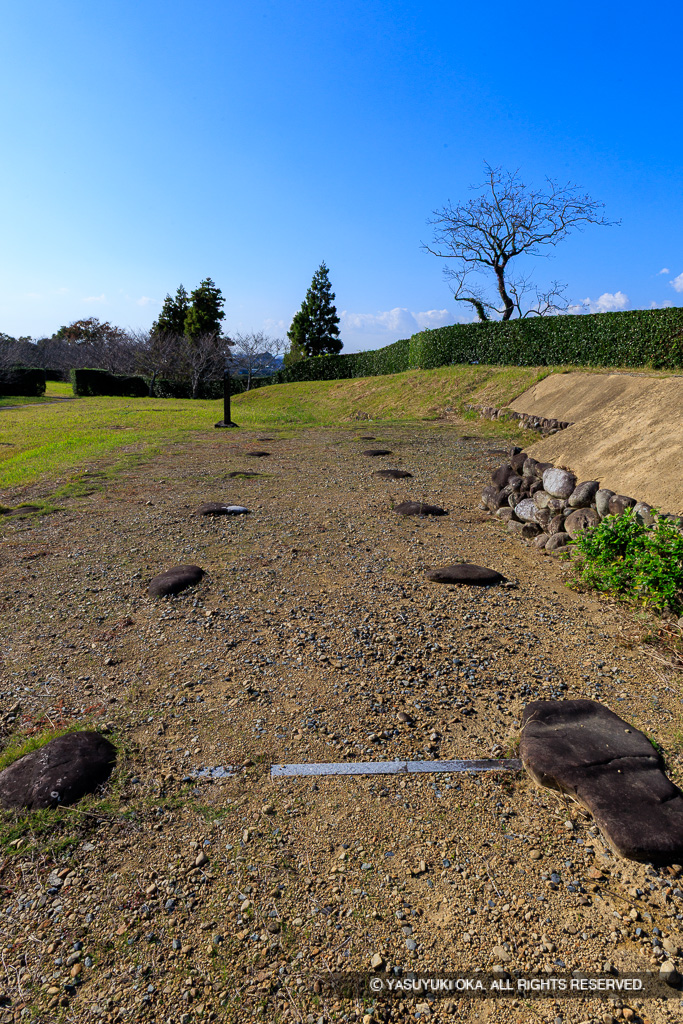 本丸天守台の礎石