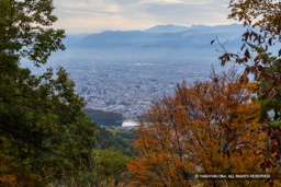 不動曲輪から甲府を見る | 高解像度画像サイズ：3795 x 2531 pixels | 写真番号：6F1A5006 | 撮影：Canon EOS R5m2