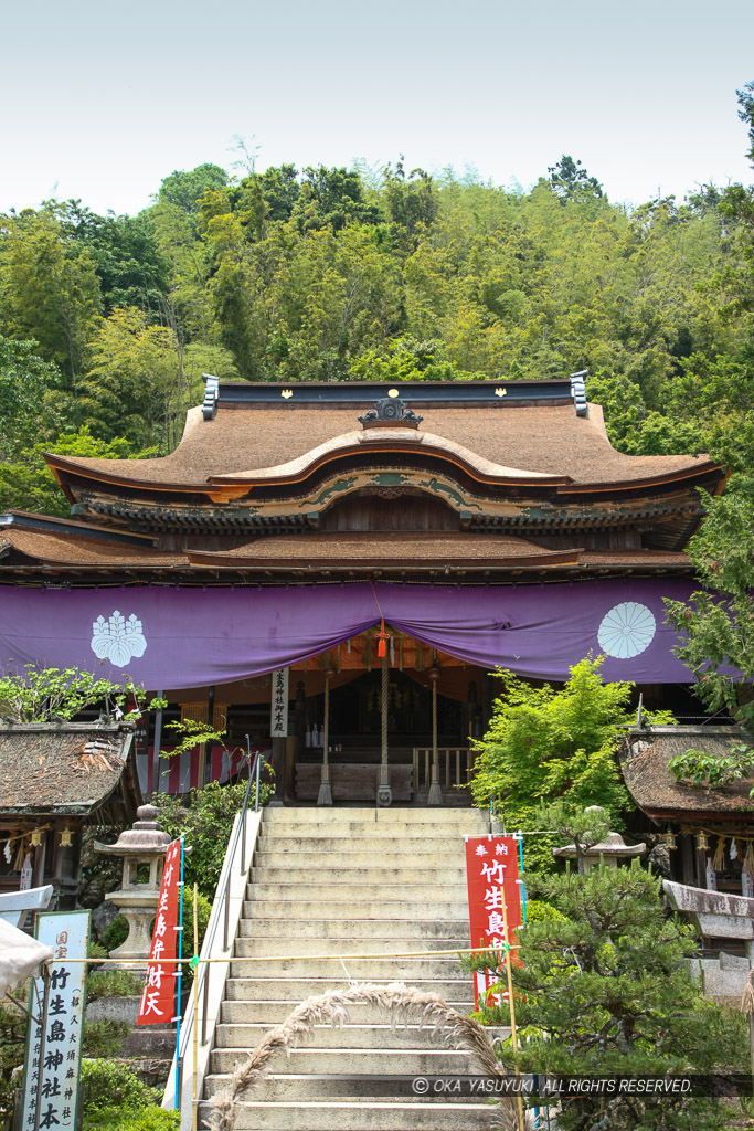 都久夫須麻神社本殿・伏見城日暮御殿・竹生島