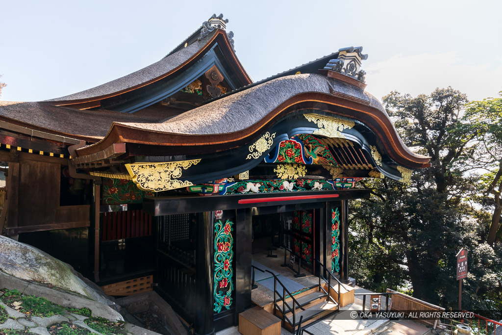 宝厳寺観音堂唐門・大坂城極楽橋唐門（修復後）