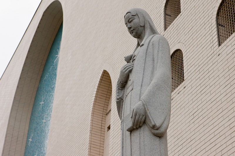 大阪カトリック玉造教会（細川ガラシャ石像）
