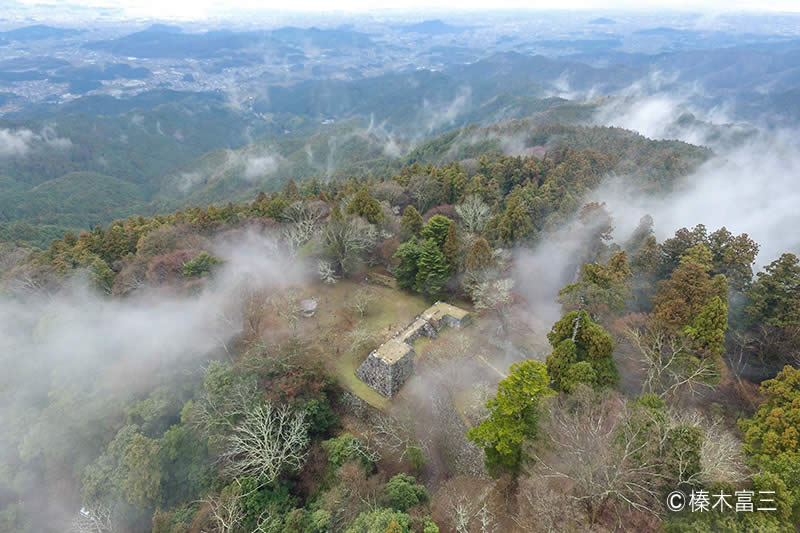 高取城の空撮