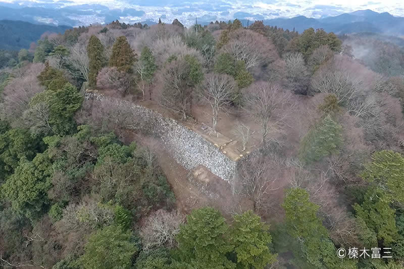 高取城の空撮