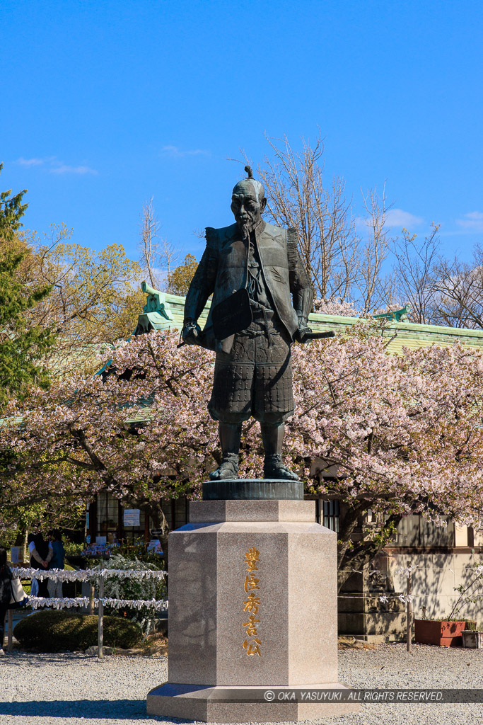 大阪城の桜・豊国神社