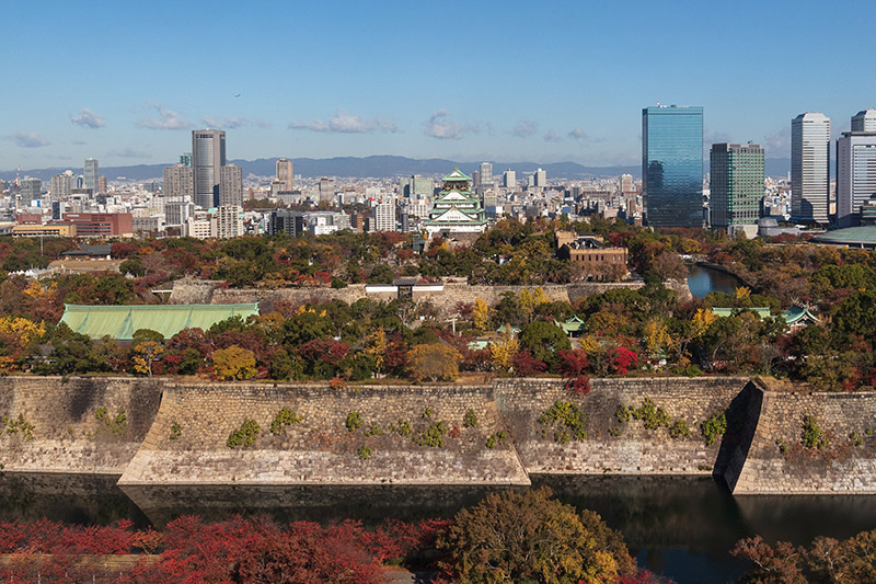 大阪城の新影